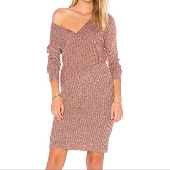 C/MEO Collective Pink QUARTZ SWEATER DRESS New With Tag Size Small - Picture 1 of 6